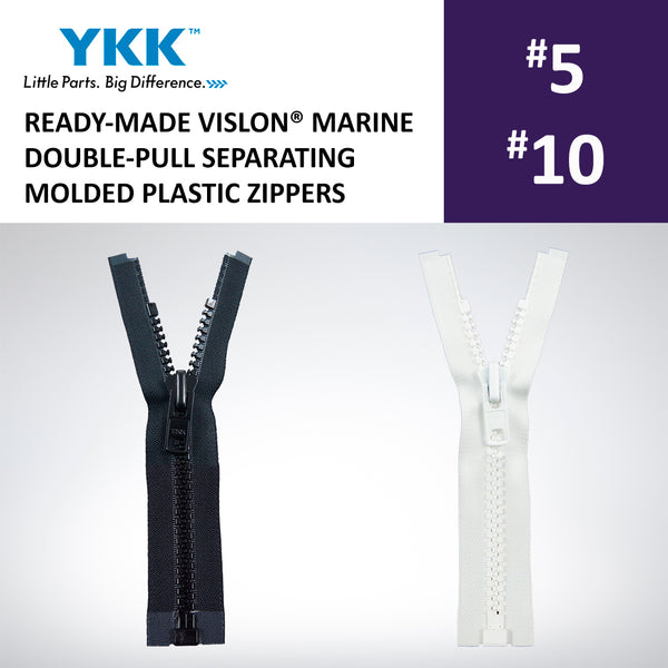 YKK, Invisible Nylon Coil Zipper, #2, Black