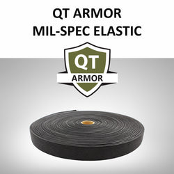 QT Armor Mil-Spec Berry Compliant 1" Black Elastic