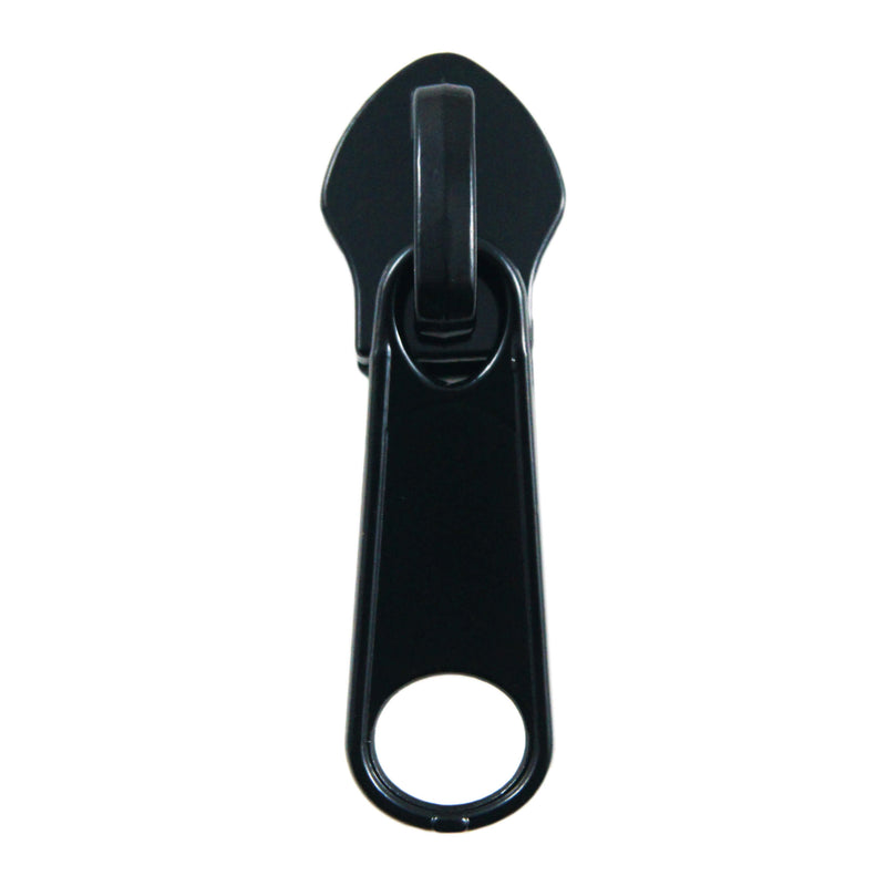 Zipper by The Yard YKK #3 Coil Chain Non‑Lock Special Short Tab Pull  Aluminum