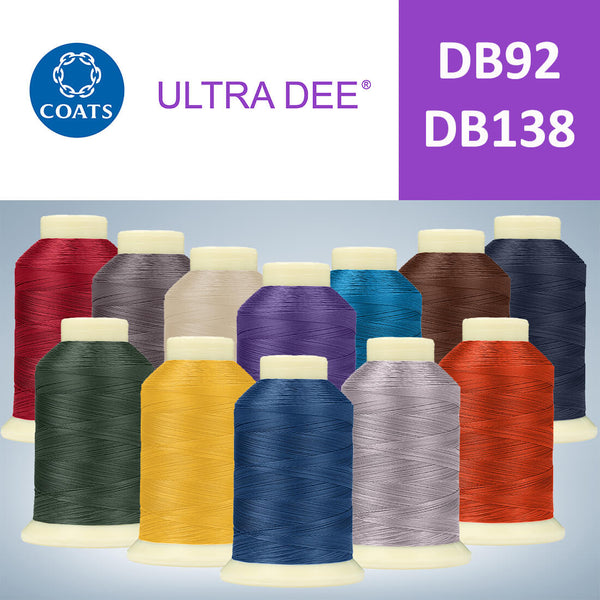 Threadart Wooly Nylon Thread - 1000m Spools - Color 9101 - WHITE - 50  Colors Available 
