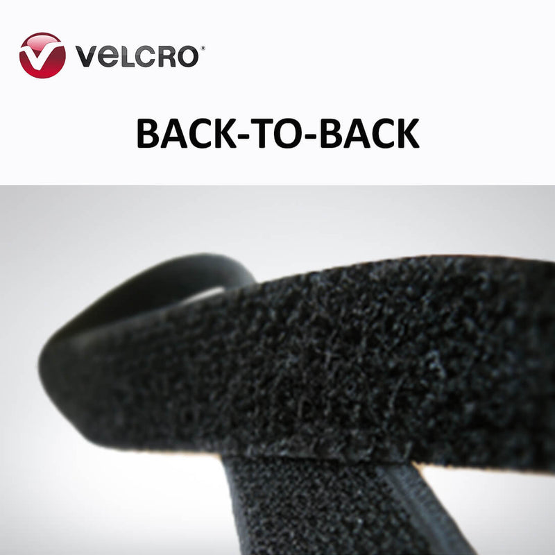 2-inch Black Rubber Adhesive VELCRO® Brand Hook Tape